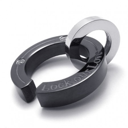 Black Diamond Lovers Titanium Pendant for Women 20251