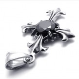 Gem Titanium Cross Pendant 20460