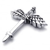 Wings Titanium Cross Pendant 20331