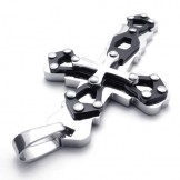 Blue Titanium Cross Pendant 20268