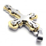 Gold Titanium Cross Pendant 20263