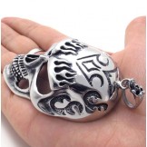 Skull Mask Titanium Pendant 20818