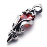 Red Diamond Titanium Pendant 20668