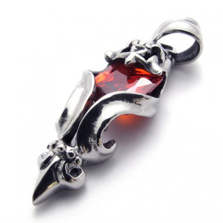 Red Diamond Titanium Pendant 20668