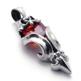 Red Diamond Titanium Pendant 20668