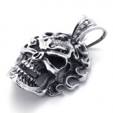 Skull Diamond Titanium Pendant 20551