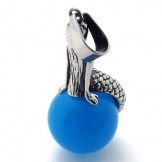 Mermaid Gem Titanium Pendant 20532