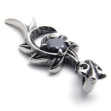 Black Diamond Mermaid Titanium Pendant 20458