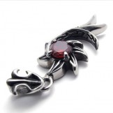Red Diamond Mermaid Titanium Pendant 20457