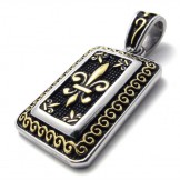 Gold Dog Tag Titanium Pendant 20439