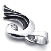 Wing Diamond Titanium Pendant 20330