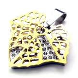 Gold Leaf Lovers Titanium Pendant 20291
