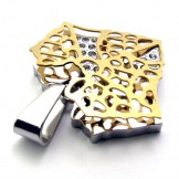 Gold Leaf Lovers Titanium Pendant 20291
