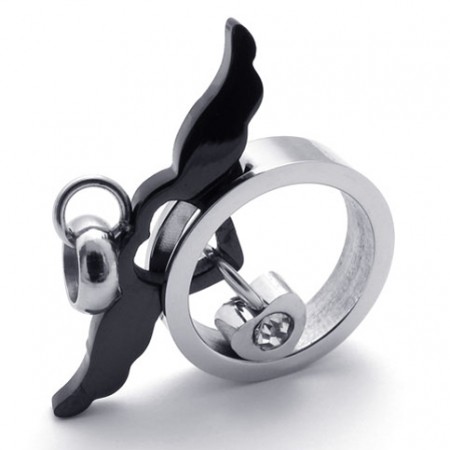 Black Angel Titanium Pendant 20289