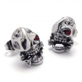 Skull Titanium Earrings 20355