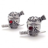 Skull Titanium Earrings 20350
