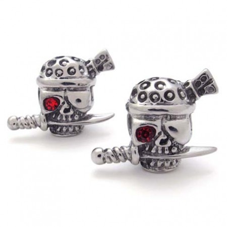 Skull Titanium Earrings 20350