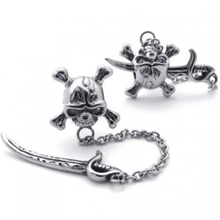 Sword  Titanium Earrings 20348