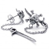 Sword  Titanium Earrings 20348