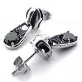 Black Diamond Titanium Earrings 20339