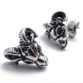 Red Diamond Sheep Titanium Earrings 20337