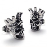 Skull Titanium Earrings 20336