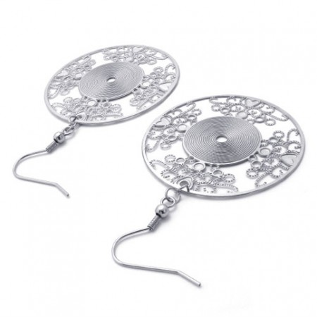 Hollow Titanium Earrings 20238