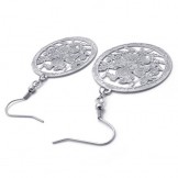 Hollow Flower Titanium Earrings 20237