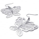 Hollow Butterfly Titanium Earrings 20236