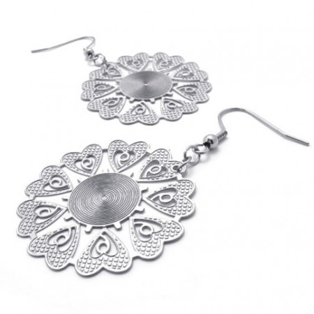 Sweet Flower Titanium Earrings 20234