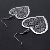 Hollow Heart Titanium Earrings 20233