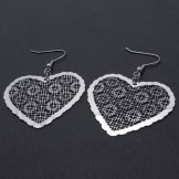 Hollow Heart Titanium Earrings 20233