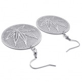 Maple Leaf Titanium Earrings 20230