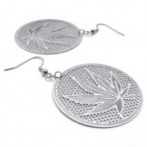 Maple Leaf Titanium Earrings 20230