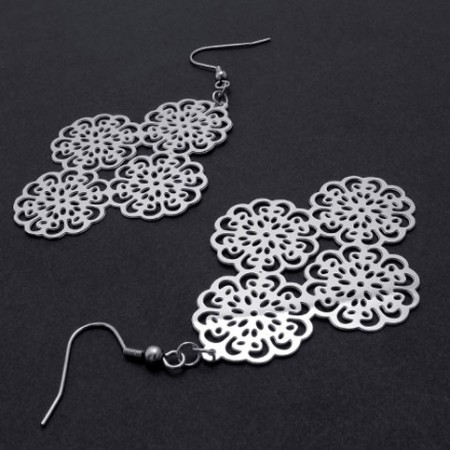 Hollow Titanium Earrings 20228