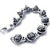 8.3 inch Cats Titanium Bracelet 20821