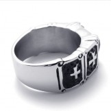 Cross Black Diamond Titanium Ring 20785