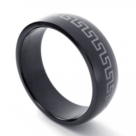 Black Titanium Ring 20829