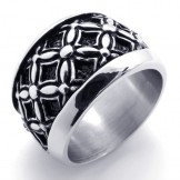 Black Vintage Titanium Ring 20295