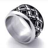 Black Vintage Titanium Ring 20295