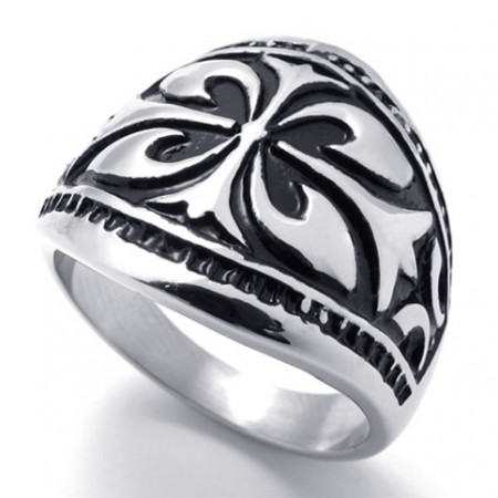 Cross Titanium Ring 20209