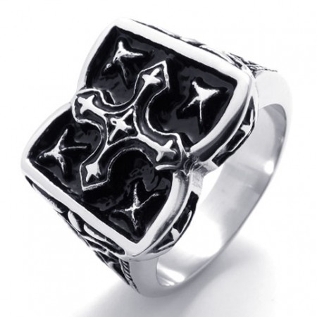 Cross Titanium Ring 20207