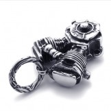 Titanium Motorcycle Engine Pendant 21036