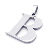 Titanium Letter "B" Pendant 21099