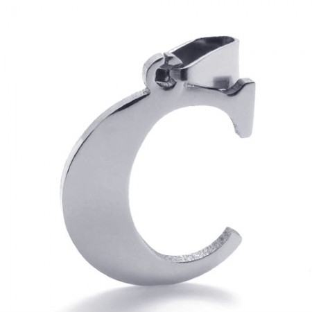 Titanium Letter "C" Pendant 21100
