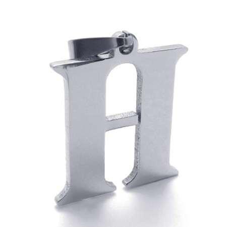 Letter "H" Titanium Pendant 21105