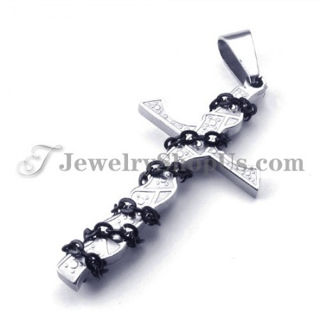 Elegant Cross Titanium Pendant