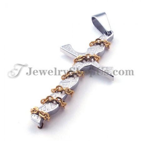 Elegant Titanium Cross Pendant