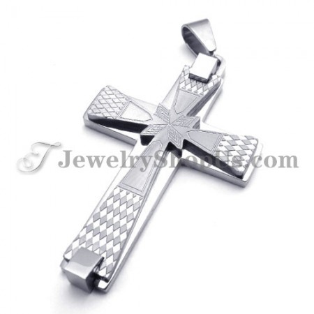 Elegant Titanium Cross Pendant