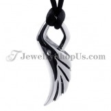 Elegant Wing Titanium Pendant